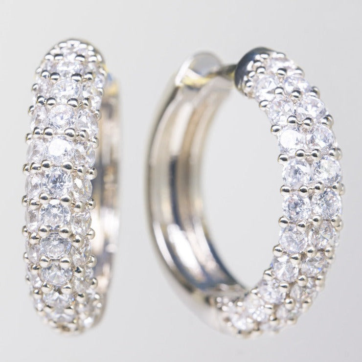 Diamond Hoop Earrings